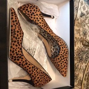 Cheetah heels, like new, lord and Taylor